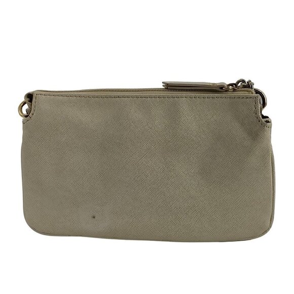 TOMMY HILFIGER Faux Leather Ivory Iridescent Crossbody Good Pre-Owned Condition - Picture 3 of 5